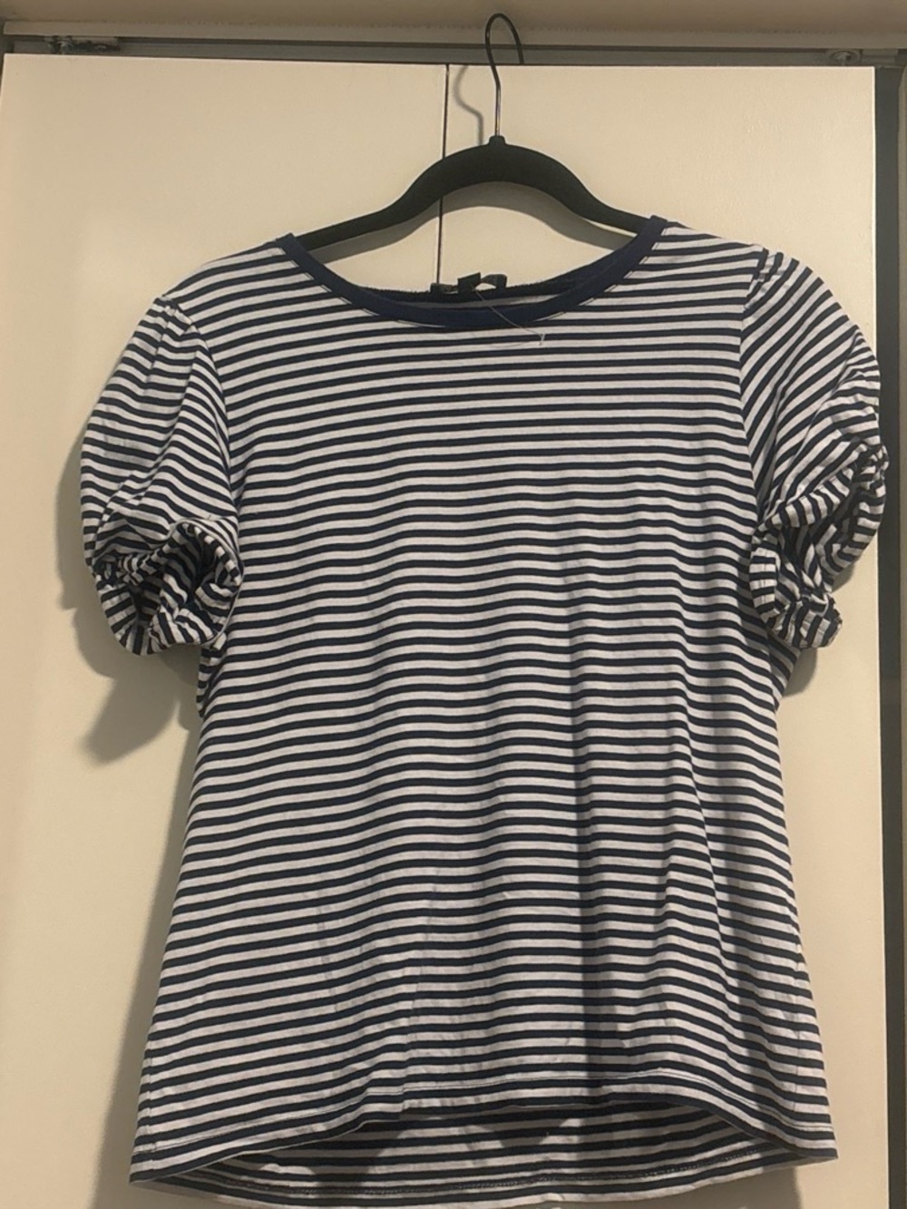 J. Crew Navy and White Striped Tee